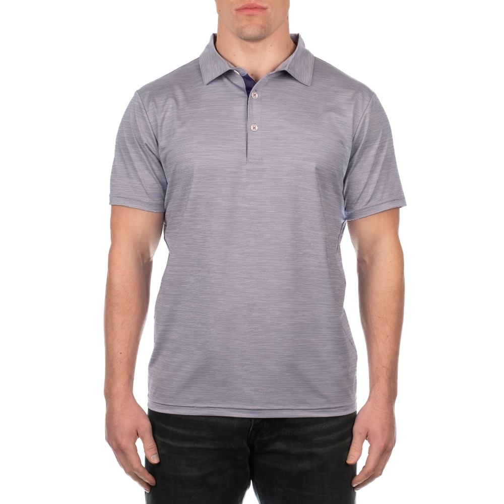 Move Performance Apparel EYTON MEN'S SHORT SLEEVE FRENCH BLUE POLO